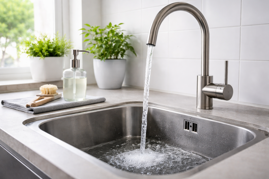 pranje-ruku-u-kuhinji.jpg Čista sudopera i mikrobi u kuhinji